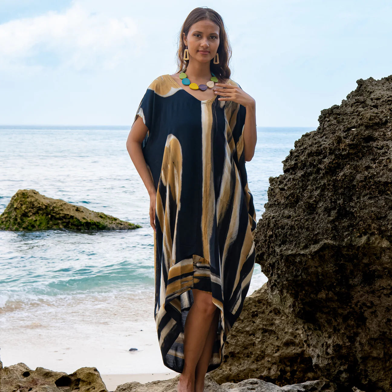 Bold Abstract Kaftan