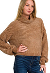 Chenille Style Pullover Zbrand-cognac