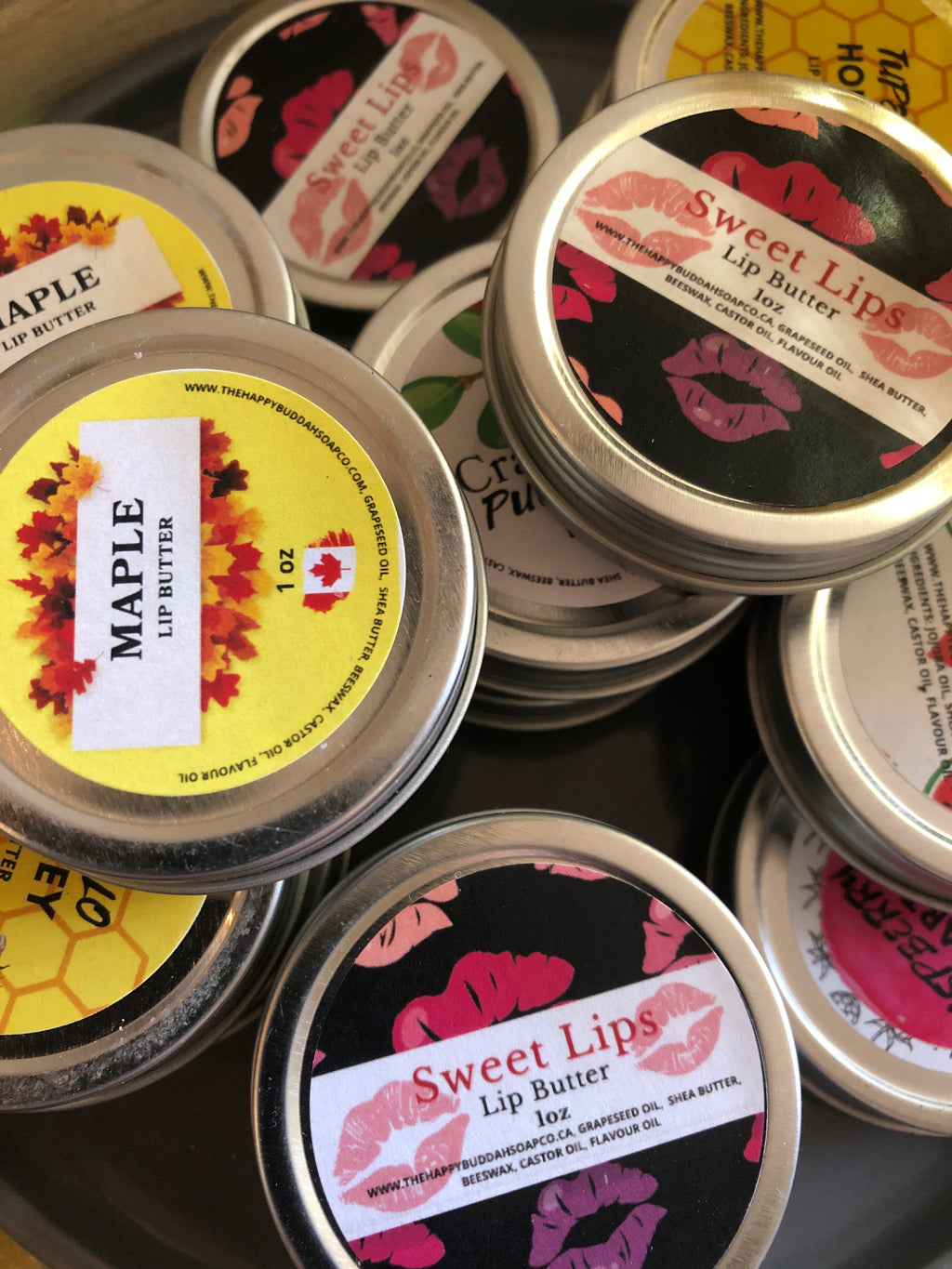 Lip Butter Tins by The Happy Buddah
