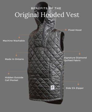 The Classic Pullover Vest by Buttcoat in black