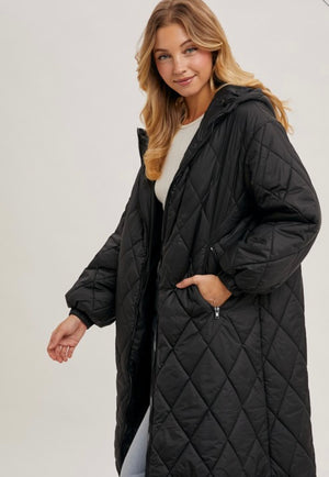 BIBI Quilted Jersey Jacket- black