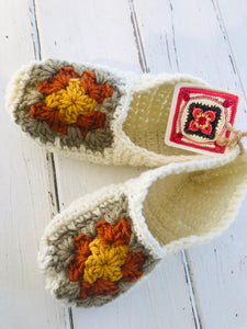 Handmade Granny Square House Slippers