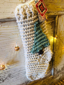 Crochet Chunky Yarn Stocking - 🇨🇦