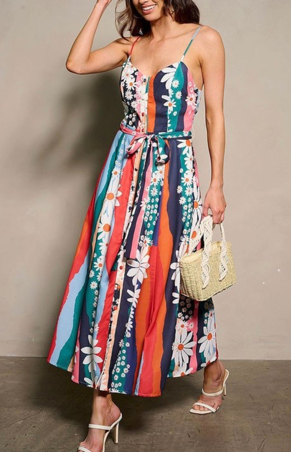 Garden Party Tie Up Dress