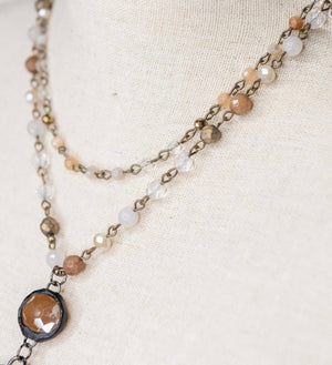 Micah Bronze Taupe Necklace by Dylan