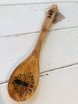 Wooden Spoon with bees