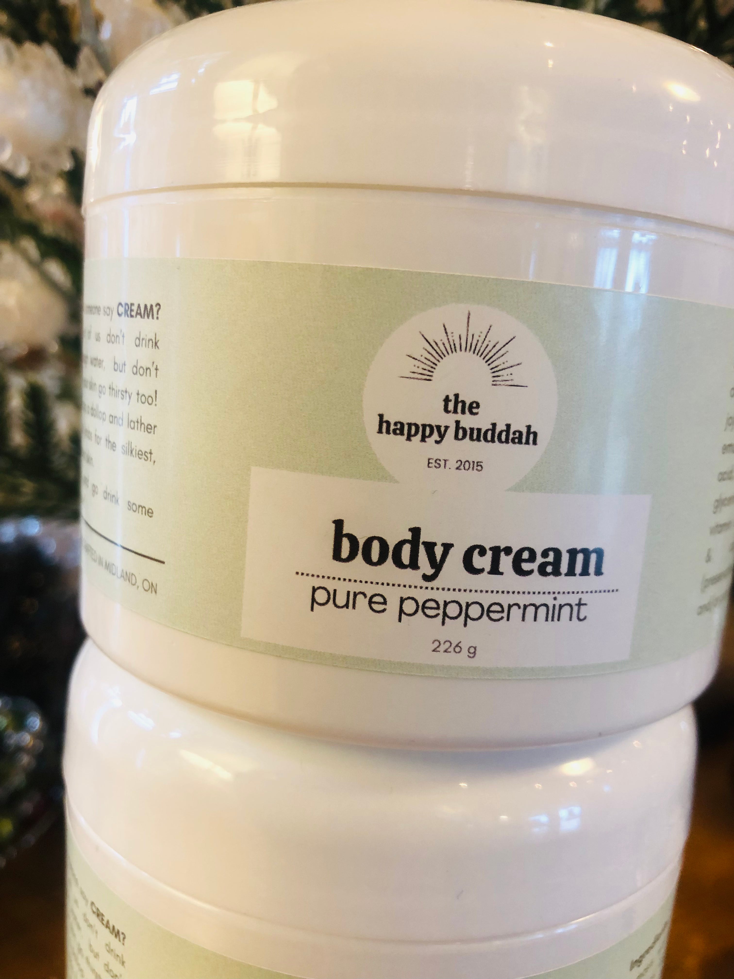 Pure Peppermint Body Cream by The Happy Buddah