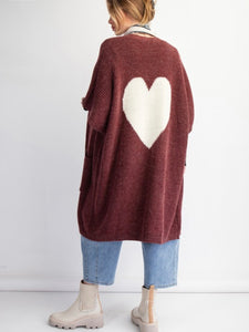 Love you back Knit Cardi