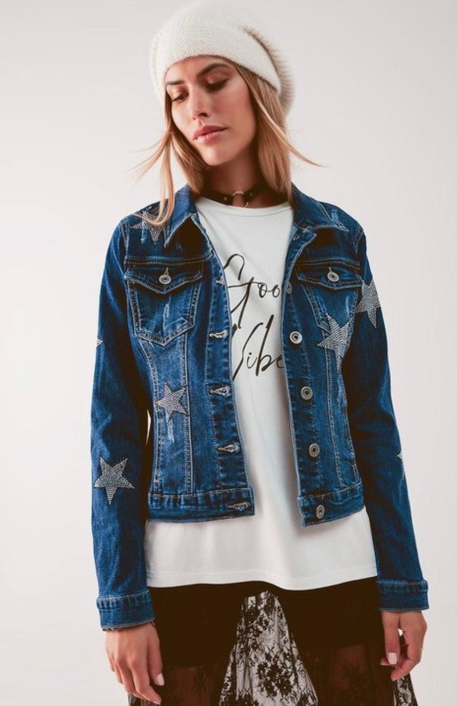 Q2 Starstruck Denim Jacket