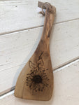 Wooden Spoon with sunflower