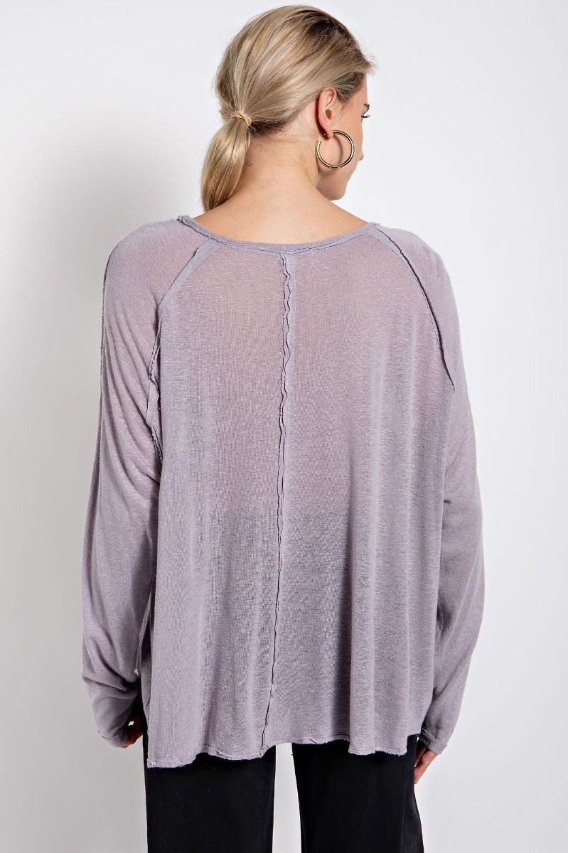 Cotton Slub Wash Tunic by EASEL