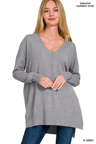 Center Seam Pullover - grey