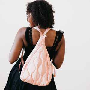 Philly Puffer Sling Bag/ Backpack PINK