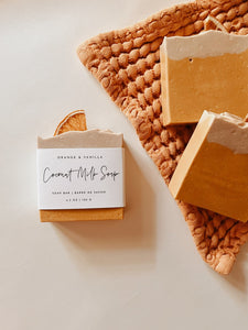 Orange & Vanilla Coconut Milk Soap