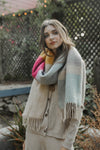 Winter Block Mohair Scarf