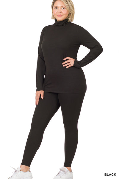 ZBRAND Microfibre Turtleneck- black