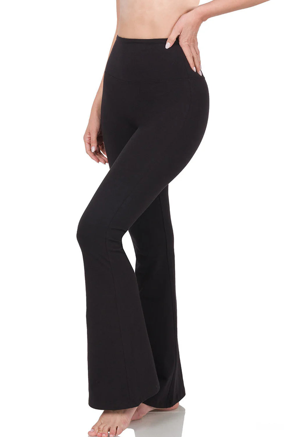 Zbrand Wide Leg Leggings - black