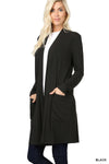 Zbrand Slouchy Pocket Cardi- black