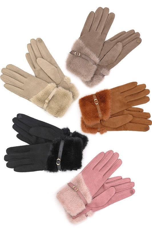 Faux Fur Gloves