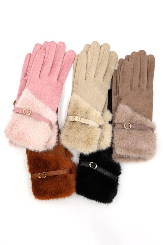 Faux Fur Gloves