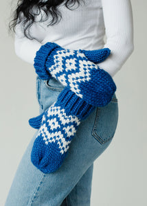 Blueberry Fleece Lined Mitten