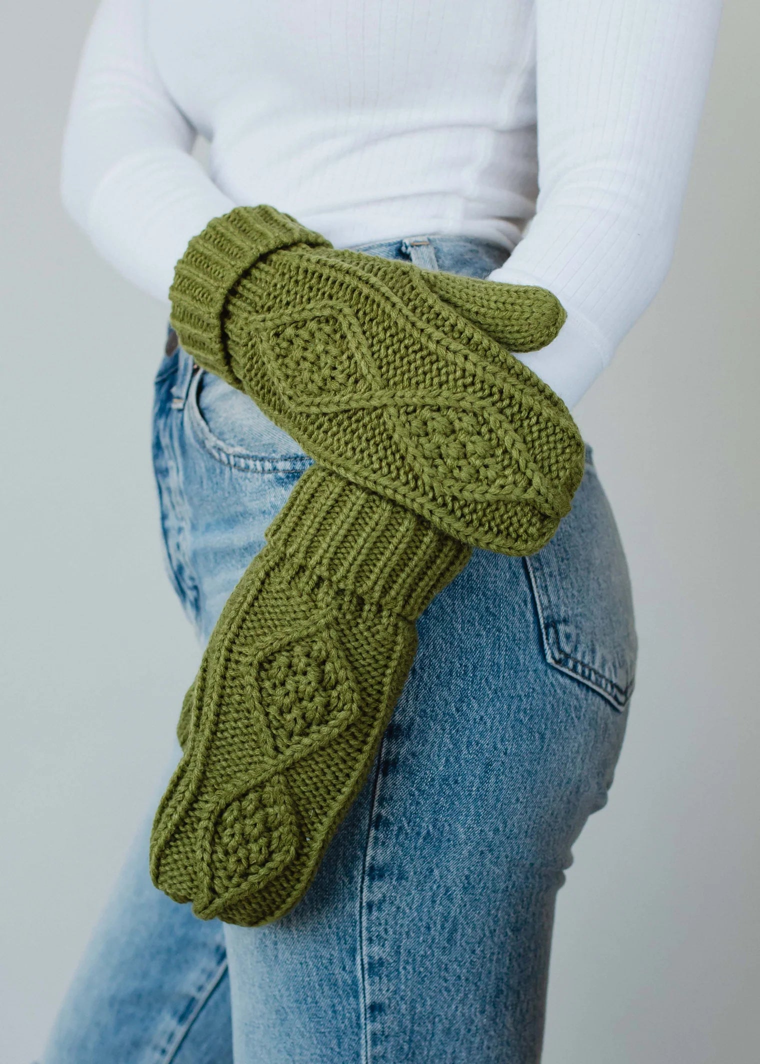 Avocado Fleece Lined Mitten