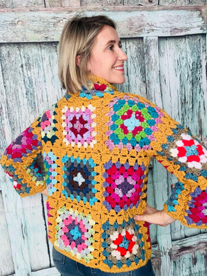 Handmade Granny Square ASPEN Pullover