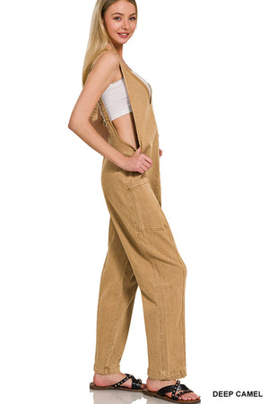 Deep Camel zbrand Mineral Wash Jumpsuit